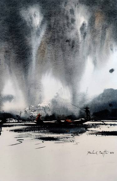 Original Realism Landscape Painting by Palash Datta