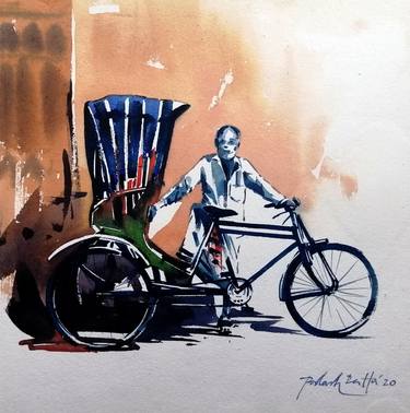 Print of Rural life Paintings by Palash Datta