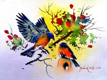 Print of Modern Nature Paintings by Palash Datta