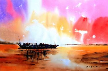 Original Fine Art Landscape Paintings by Palash Datta