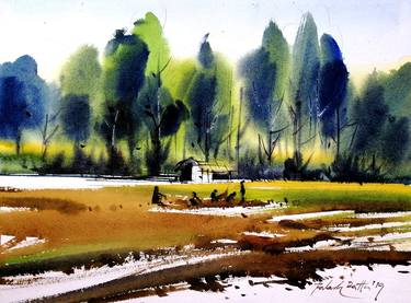Original Landscape Paintings by Palash Datta