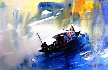 Print of Fine Art Landscape Paintings by Palash Datta