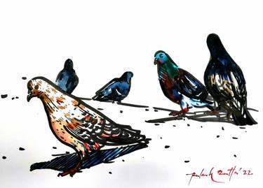 Print of Realism Animal Paintings by Palash Datta
