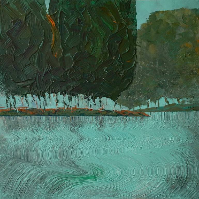 Original Abstract Expressionism Landscape Paintings by Igor Redkin