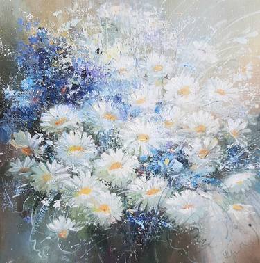 Original Impressionism Floral Painting by Irina Kretova