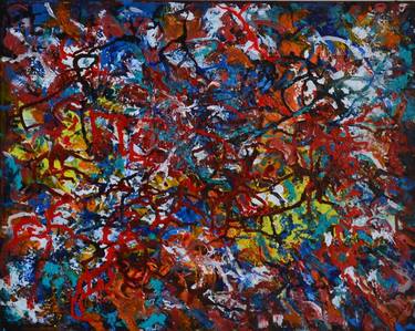 Original Abstract Expressionism Abstract Paintings by Durba Sen