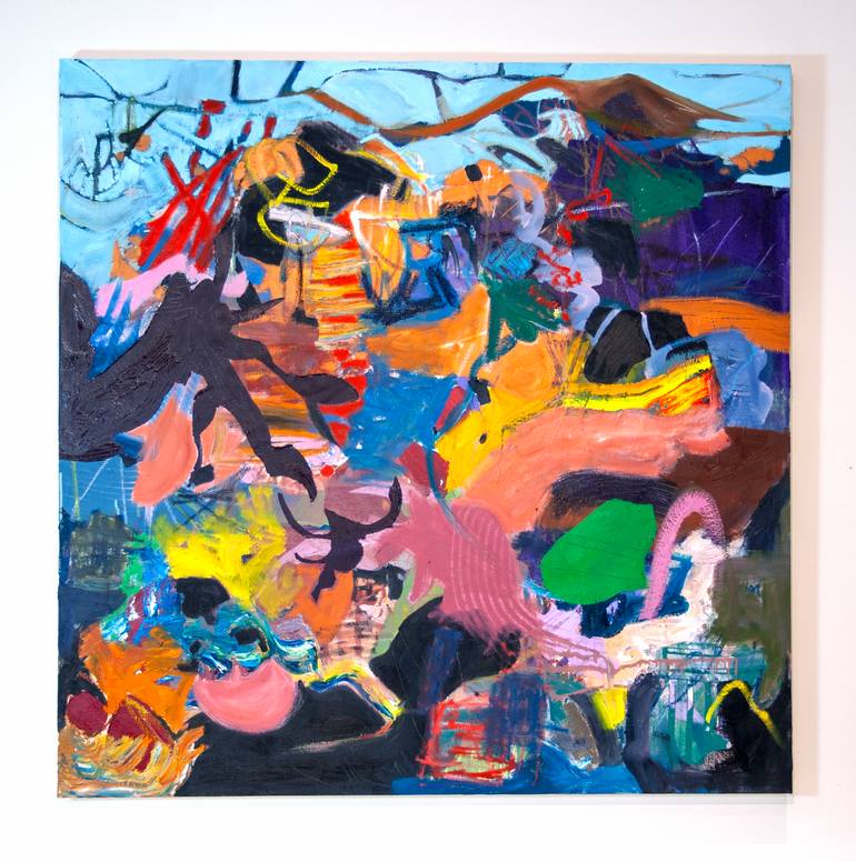 Original Abstract Expressionism Abstract Painting by Marlene Lowden