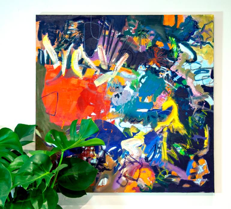 Original Abstract Expressionism Abstract Painting by Marlene Lowden