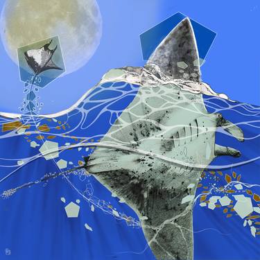 Original Contemporary Seascape Digital by Russ Snedker