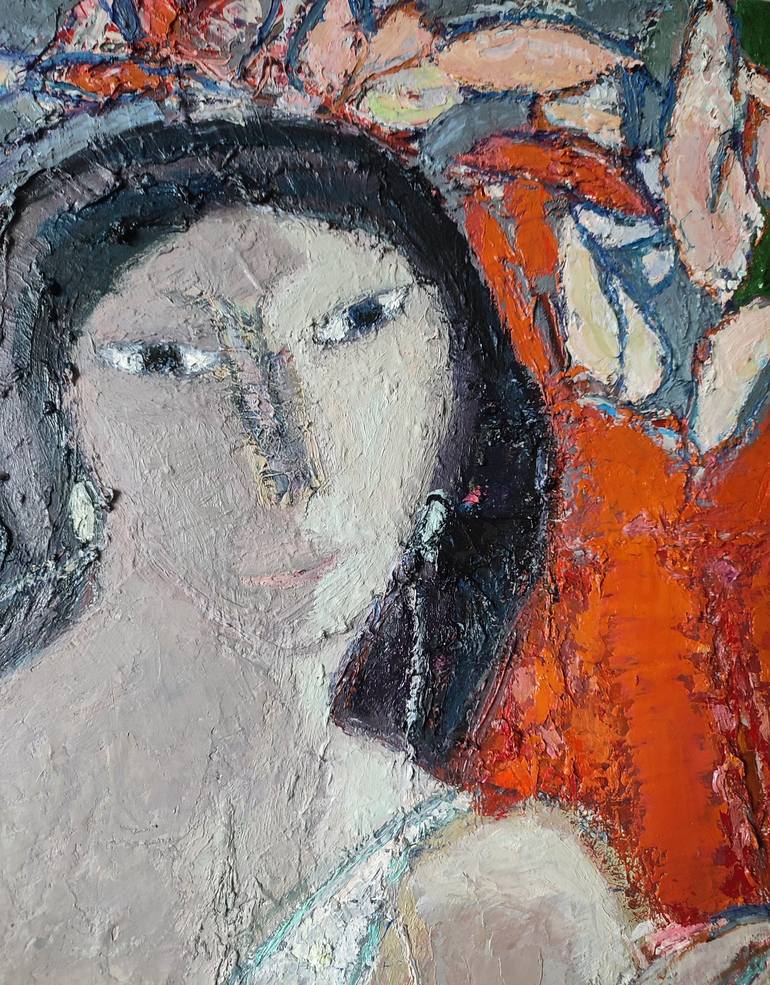 Original Figurative Women Painting by Natalia Yanekina