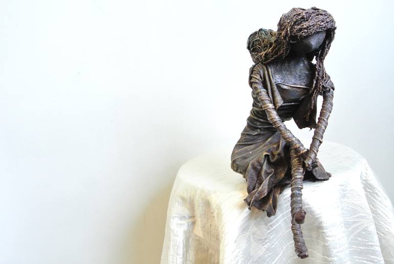 Original Figurative Fantasy Sculpture by Allison Turner