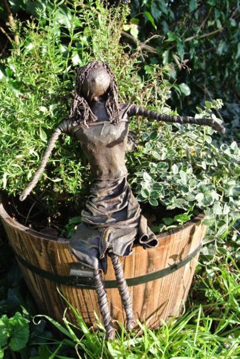 Original Figurative Fantasy Sculpture by Allison Turner