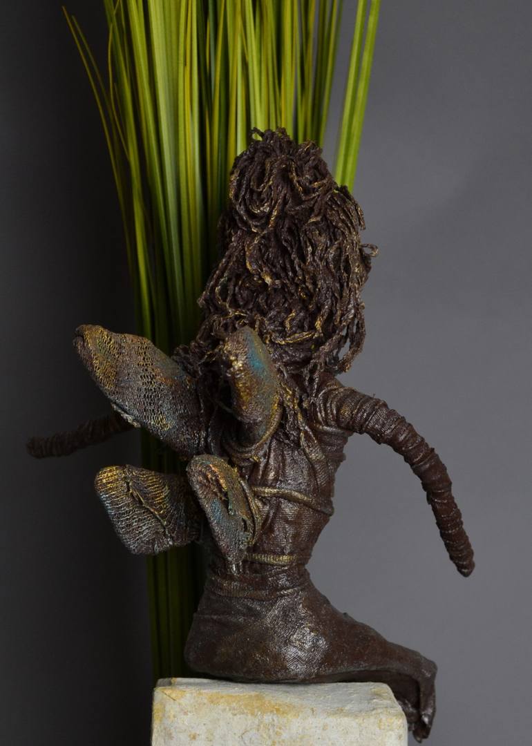 Original Figurative Fantasy Sculpture by Allison Turner