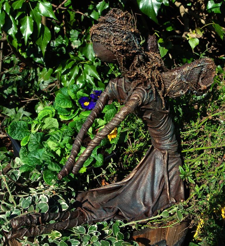 Original Figurative Fantasy Sculpture by Allison Turner