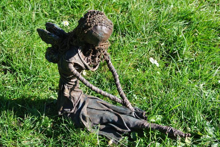 Original Figurative Fantasy Sculpture by Allison Turner