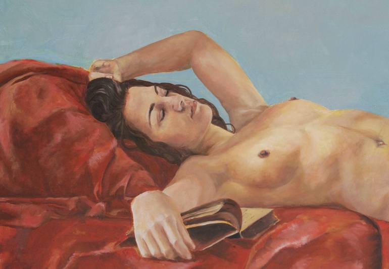 Original Figurative Nude Painting by Rosalie Bourgeois De Boynes