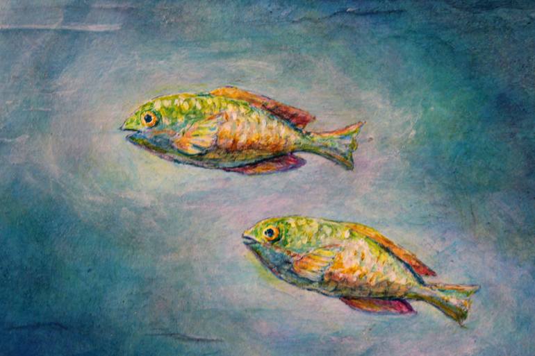 Original Figurative Fish Painting by Robert Gibbs