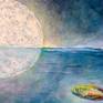 detail of Moon and Two Fish