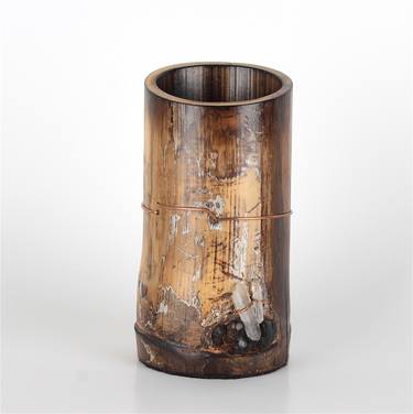 Saatchi Art Artist Robert Gibbs; Sculpture, “Spirit Crystals Bamboo Vessel” #art