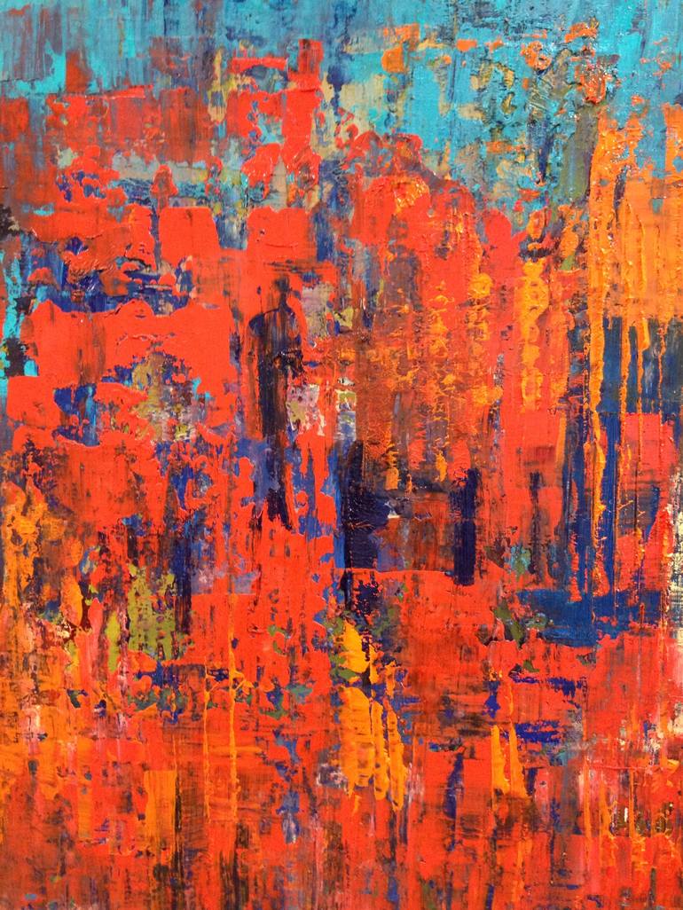 Original Abstract Painting by Michael Barritt