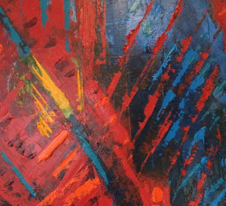 Original Abstract Expressionism Abstract Painting by Michael Barritt