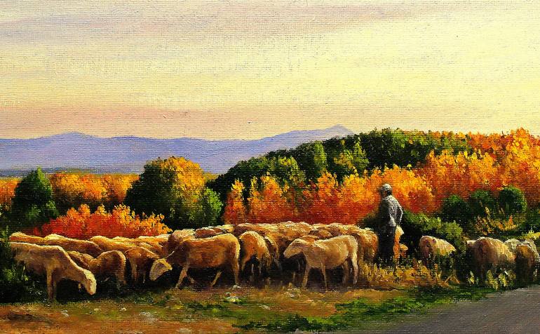 Original Realism Landscape Painting by Vicent Penya-Roja