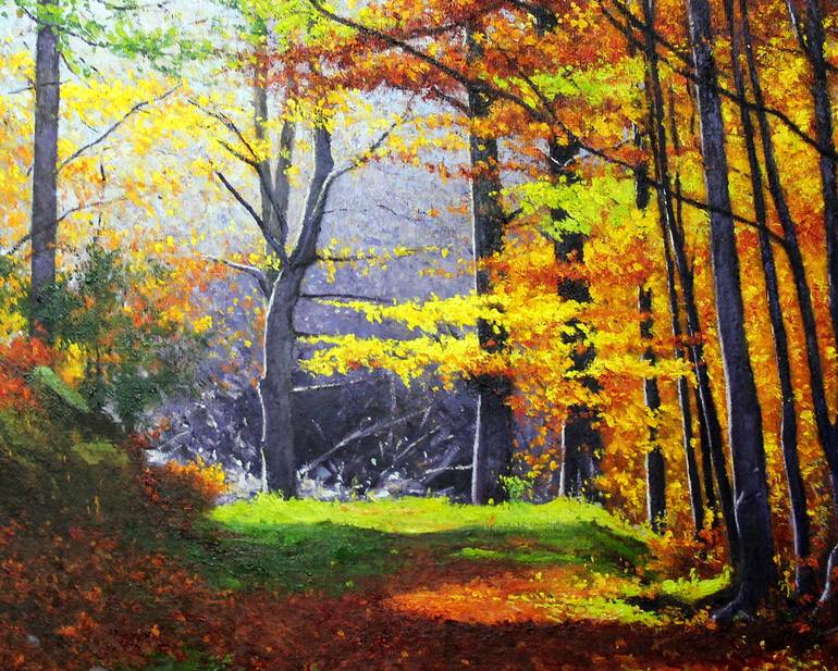 Original Realism Landscape Painting by Vicent Penya-Roja