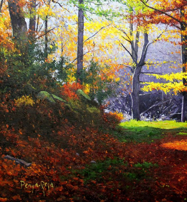 Original Realism Landscape Painting by Vicent Penya-Roja