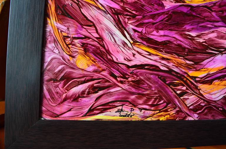 Original Abstract Expressionism Abstract Painting by Jp Pemapsorn