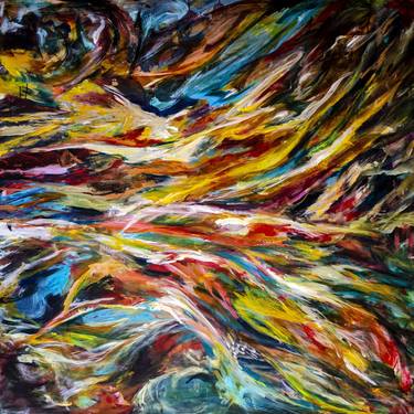 Original Abstract Expressionism Abstract Paintings by JP Pemapsorn