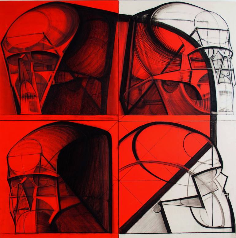 Original Modern Abstract Drawing by Boris Gavryljuk