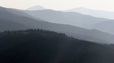 Misty Mountains At Dawn thumb