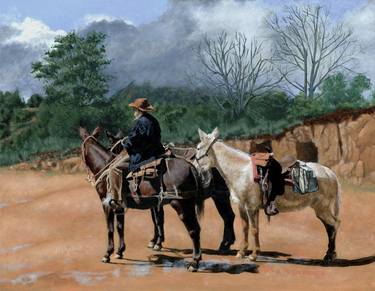 Original Fine Art Horse Paintings by FABIO DEPONTE