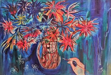 Original Floral Paintings by Elissa Dorfman