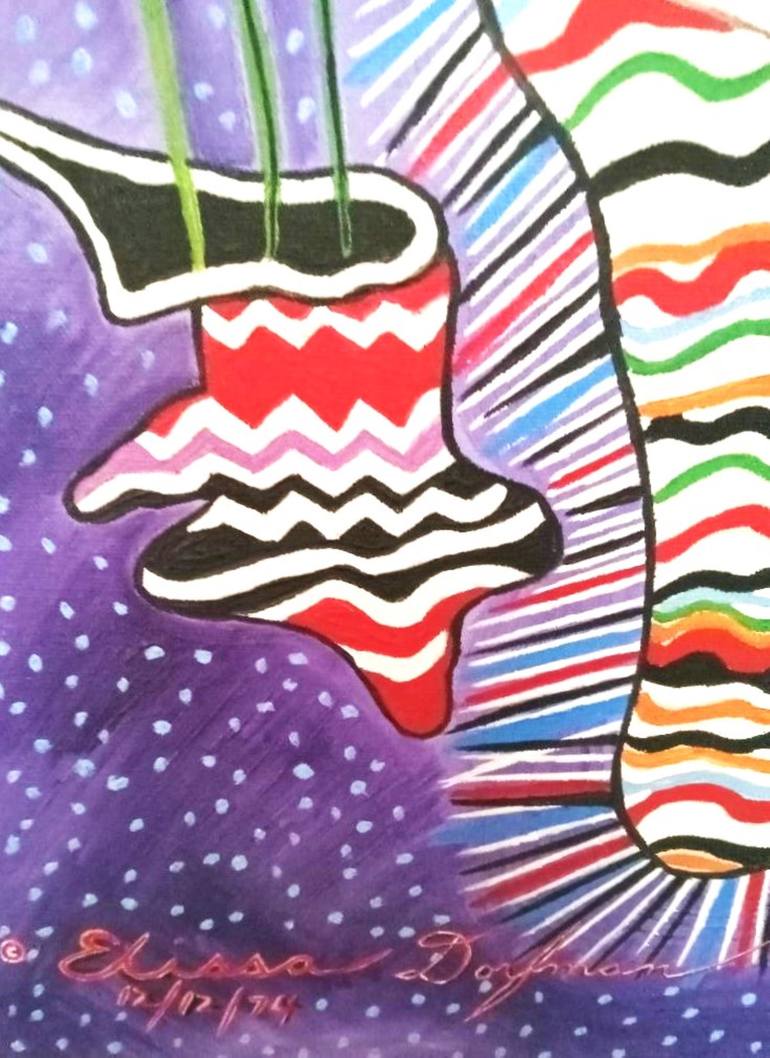 Original Contemporary Love Painting by Elissa Dorfman