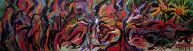 Original Abstract Nature Painting by Elissa Dorfman