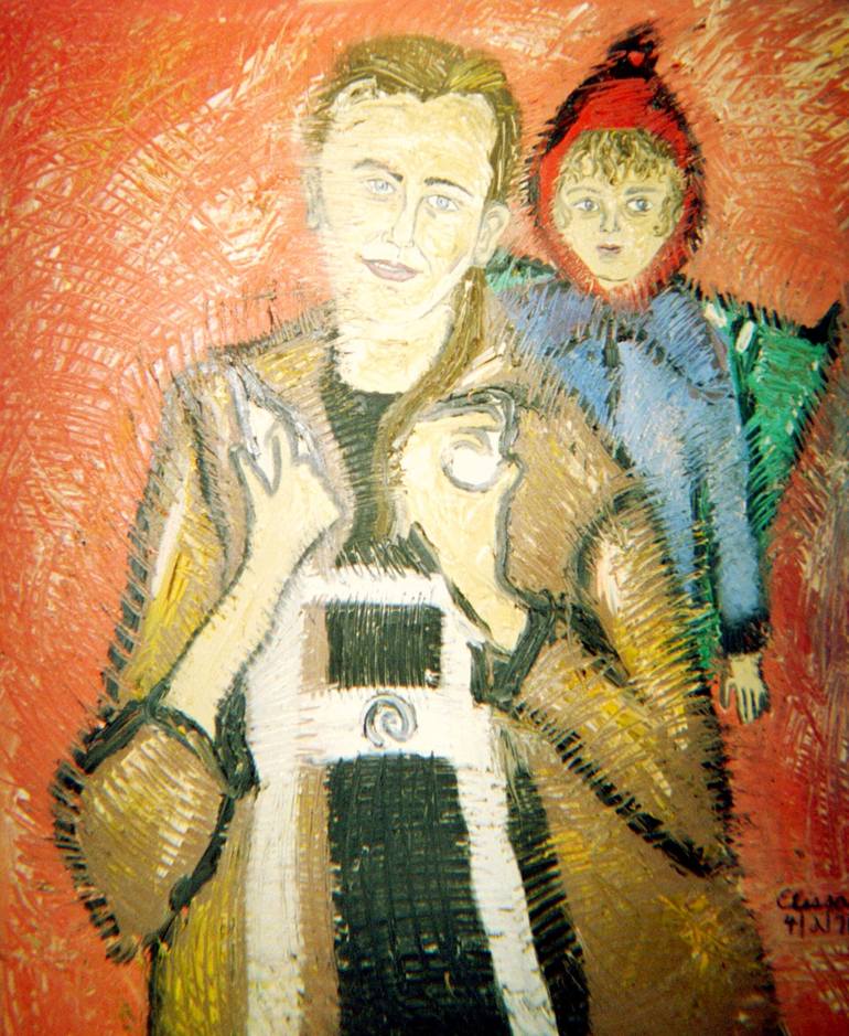 Original Contemporary Family Painting by Elissa Dorfman