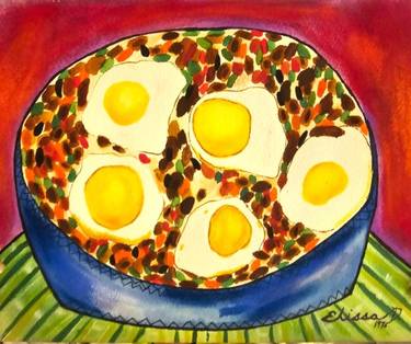 Original Illustration Food Paintings by Elissa Dorfman