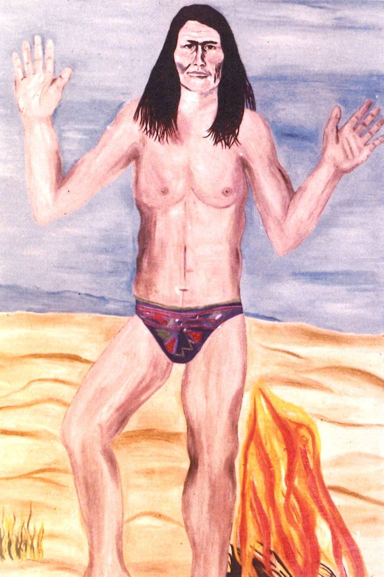 Original Realism People Painting by Elissa Dorfman