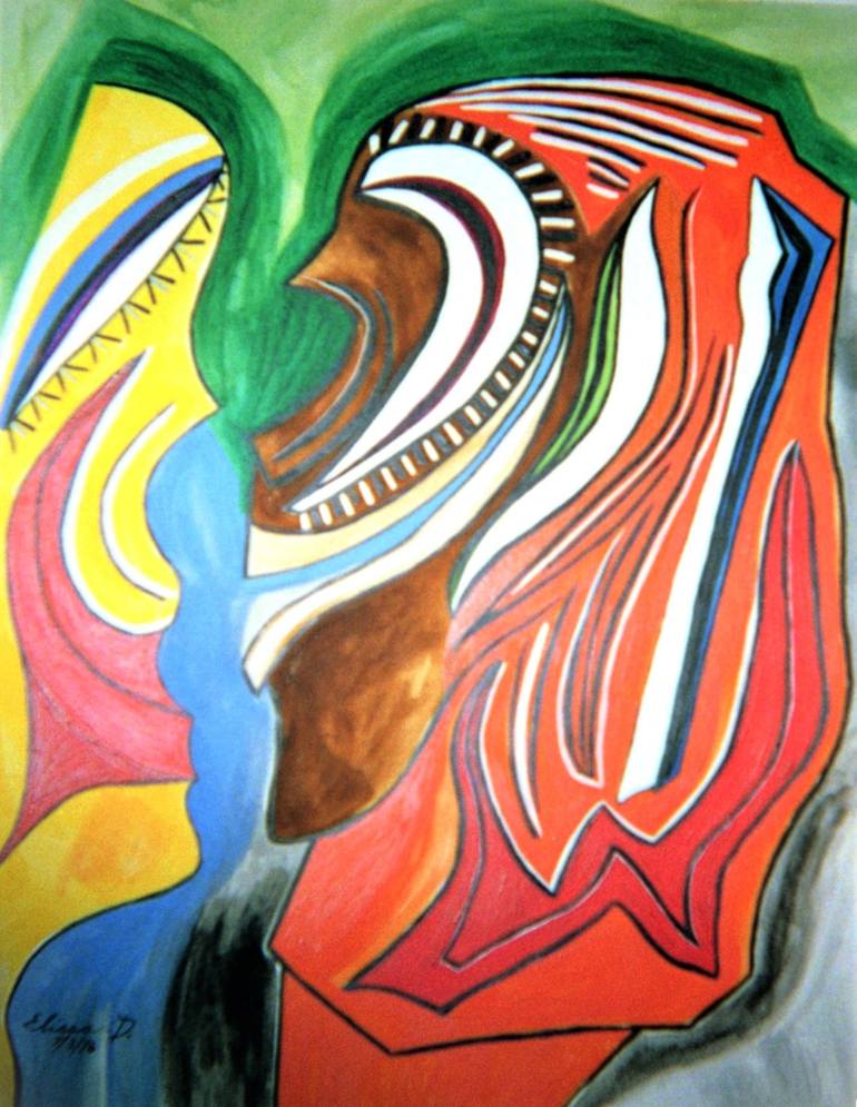 Original Contemporary Abstract Painting by Elissa Dorfman