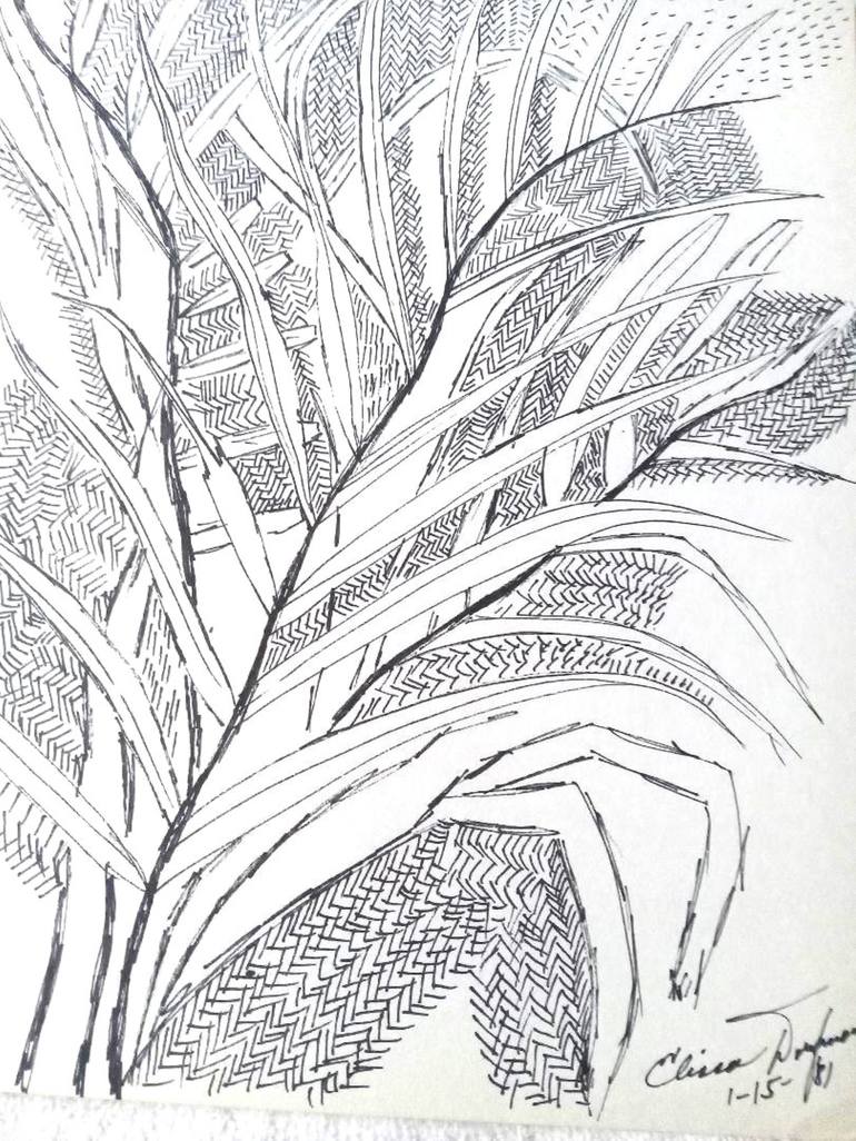 Print of Contemporary Botanic Drawings by Elissa Dorfman