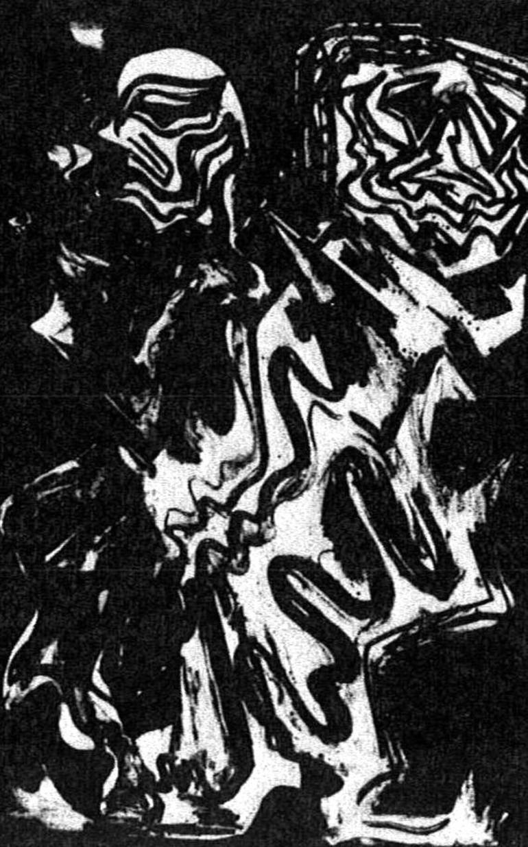 Original Abstract People Printmaking by Elissa Dorfman