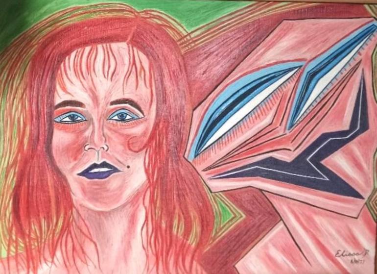 Original Abstract Women Painting by Elissa Dorfman