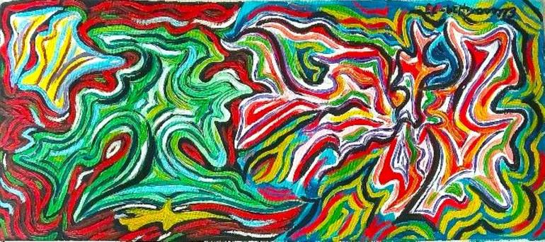 Original Abstract Painting by Elissa Dorfman