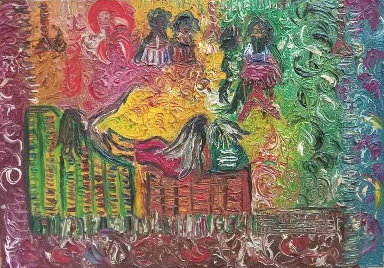 Original Contemporary People Painting by Elissa Dorfman