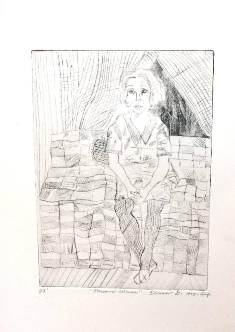 Original Contemporary Women Printmaking by Elissa Dorfman