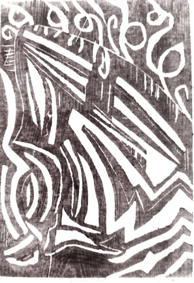 Original Contemporary Abstract Printmaking by Elissa Dorfman