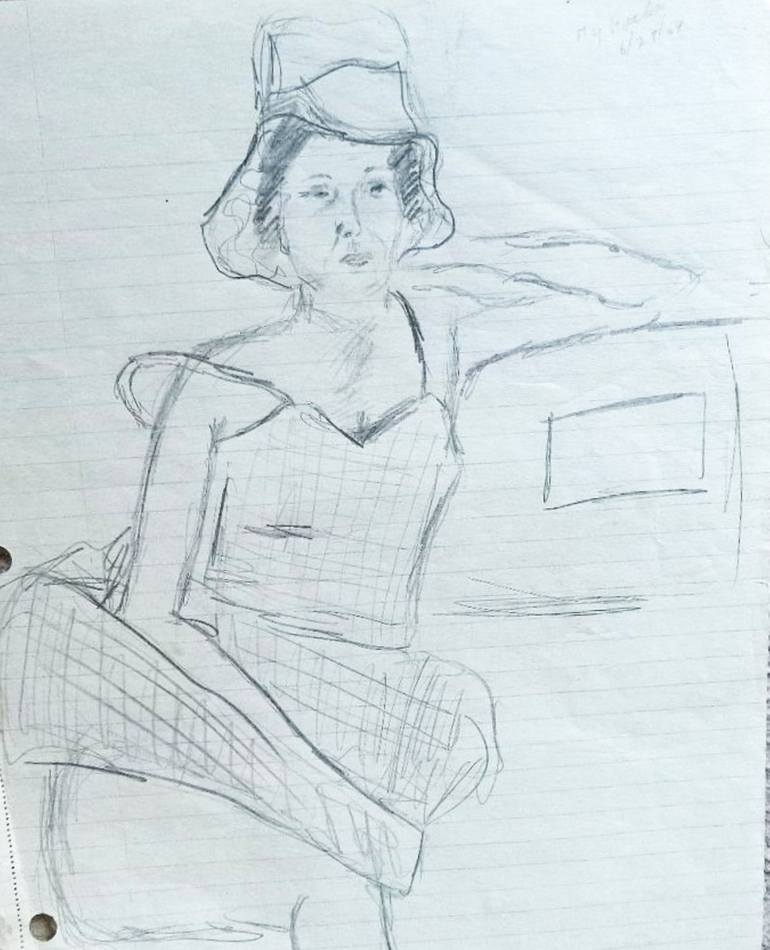 Original Contemporary Family Drawing by Elissa Dorfman
