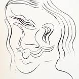 Woman's Face 1972 by Elissa Dorfman
