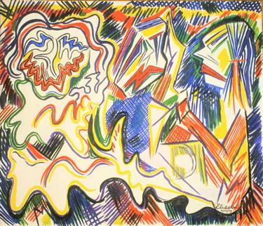 Original Abstract People Paintings by Elissa Dorfman